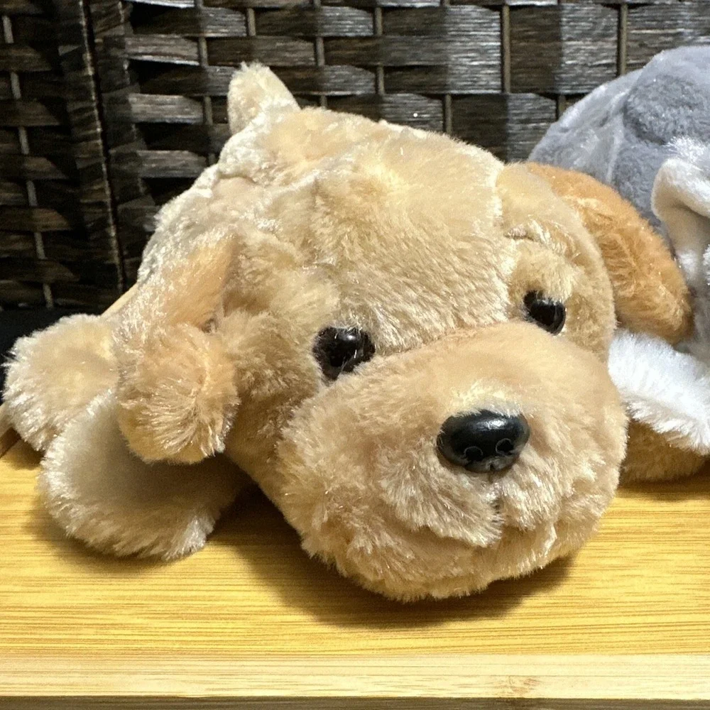 Three Dream Plush Puppies golf club head cover hand puppet